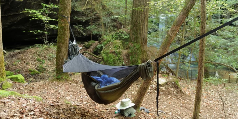 Camping Hammock Between Two Trees