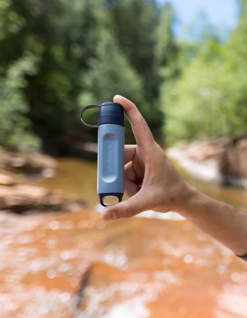 LifeStraw Peak Solo review - size comparison for ultralight trekking